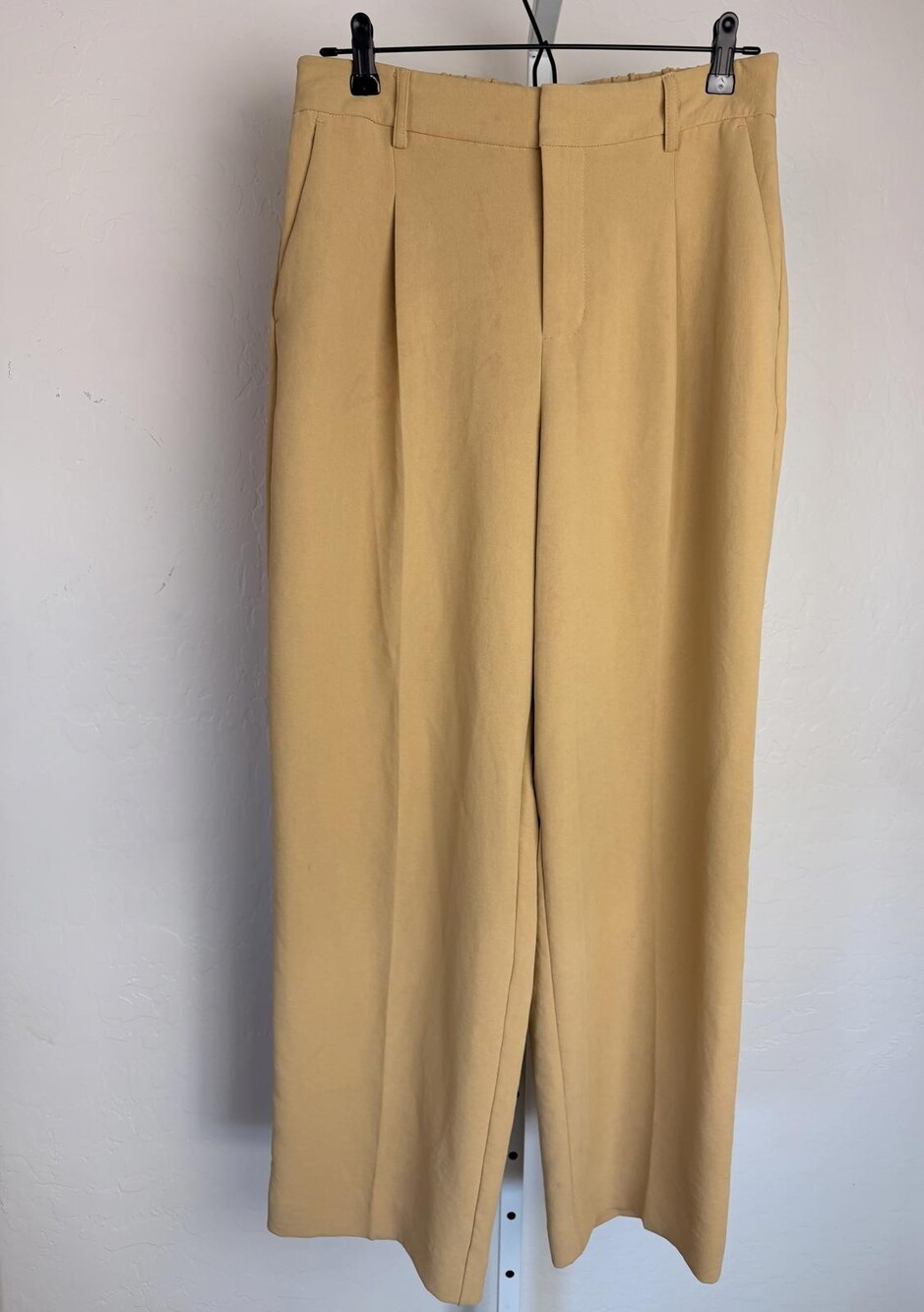 A New Day Mustard Wide Leg Trousers Size 8 Regular
